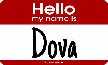 Hello my name is Dova png download