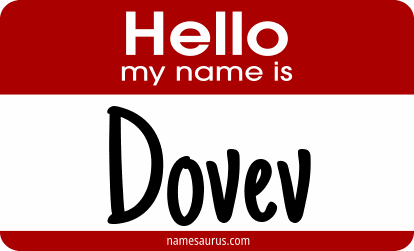 Hello my name is Dovev png download
