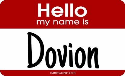 Hello my name is Dovion png download