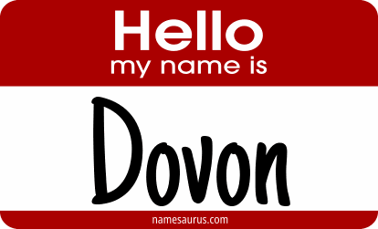 Hello my name is Dovon png download