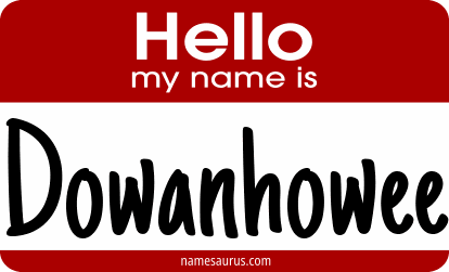 Hello my name is Dowanhowee png download