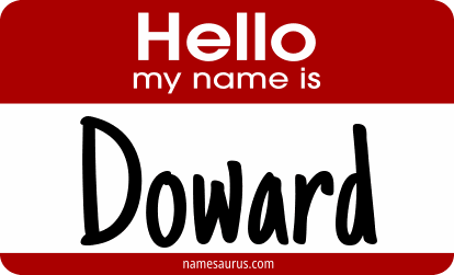 Hello my name is Doward png download
