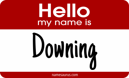 Hello my name is Downing png download