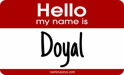 Hello my name is Doyal png download