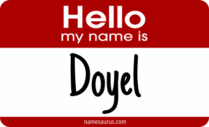 Hello my name is Doyel png download