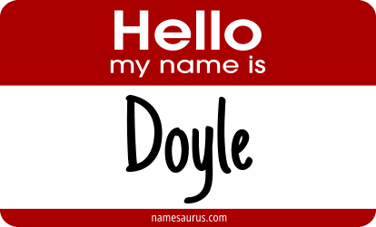 Hello my name is Doyle png download