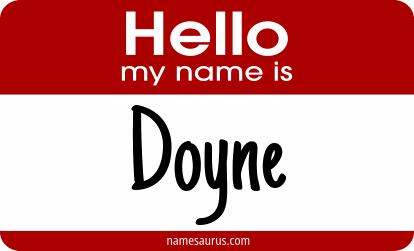 Hello my name is Doyne png download