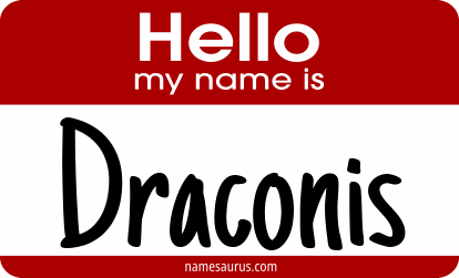 Hello my name is Draconis png download