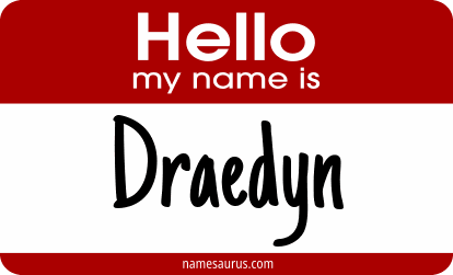 Hello my name is Draedyn png download