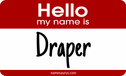 Hello my name is Draper png download
