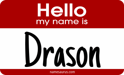 Hello my name is Drason png download