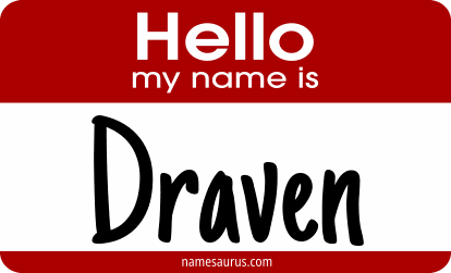 Hello my name is Draven png download