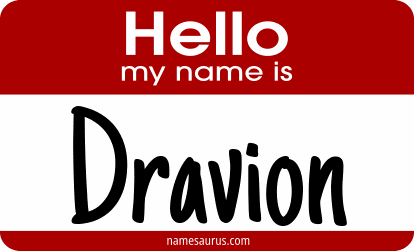 Hello my name is Dravion png download