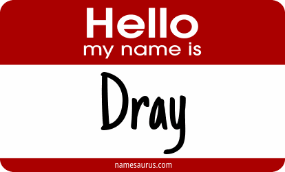 Hello my name is Dray png download