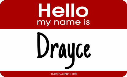 Hello my name is Drayce png download