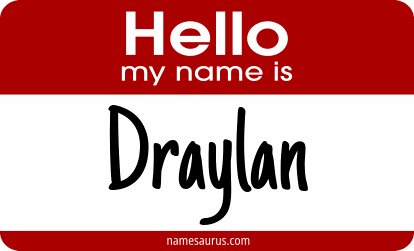 Hello my name is Draylan png download