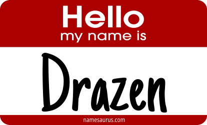 Hello my name is Drazen png download