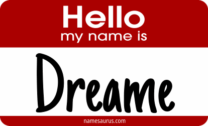 Hello my name is Dreame png download
