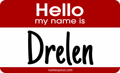 Hello my name is Drelen png download