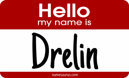 Hello my name is Drelin png download