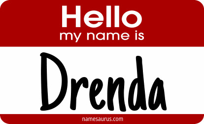 Hello my name is Drenda png download
