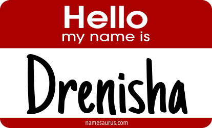Hello my name is Drenisha png download