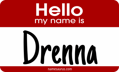 Hello my name is Drenna png download