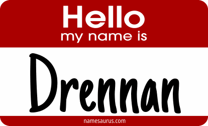Hello my name is Drennan png download