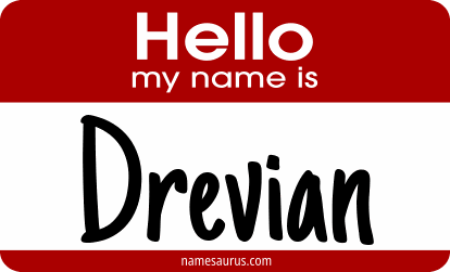 Hello my name is Drevian png download