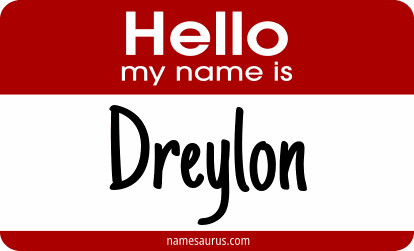 Hello my name is Dreylon png download