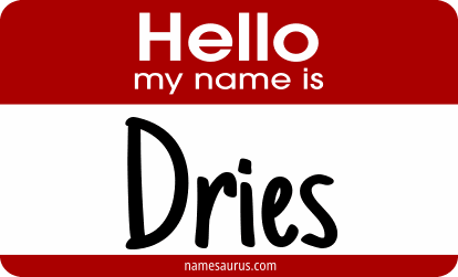 Hello my name is Dries png download