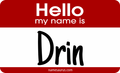 Hello my name is Drin png download