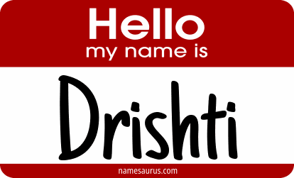 Hello my name is Drishti png download