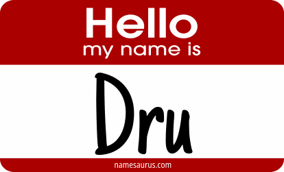 Hello my name is Dru png download