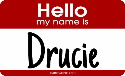 Hello my name is Drucie png download
