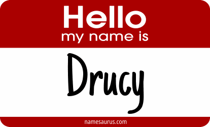 Hello my name is Drucy png download