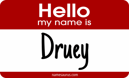 Hello my name is Druey png download
