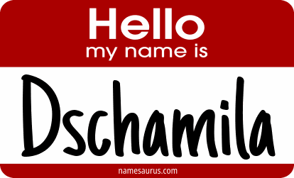 Hello my name is Dschamila png download