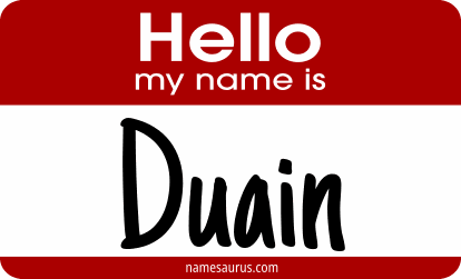 Hello my name is Duain png download