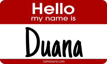 Hello my name is Duana png download