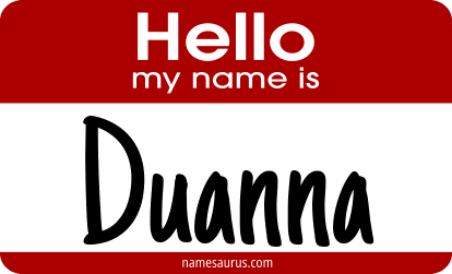 Hello my name is Duanna png download