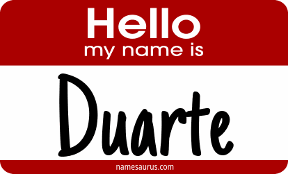 Hello my name is Duarte png download
