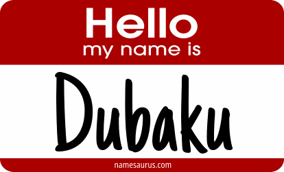 Hello my name is Dubaku png download