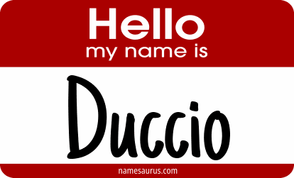 Hello my name is Duccio png download