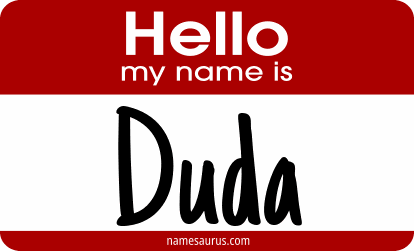 Hello my name is Duda png download