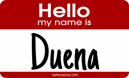 Hello my name is Duena png download