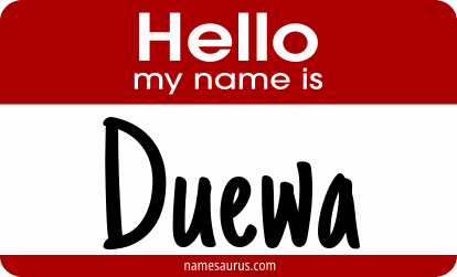 Hello my name is Duewa png download