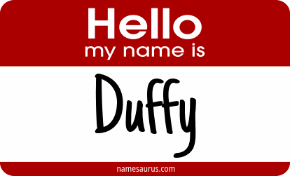 Hello my name is Duffy png download