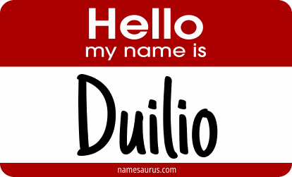 Hello my name is Duilio png download