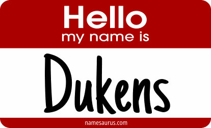 Hello my name is Dukens png download